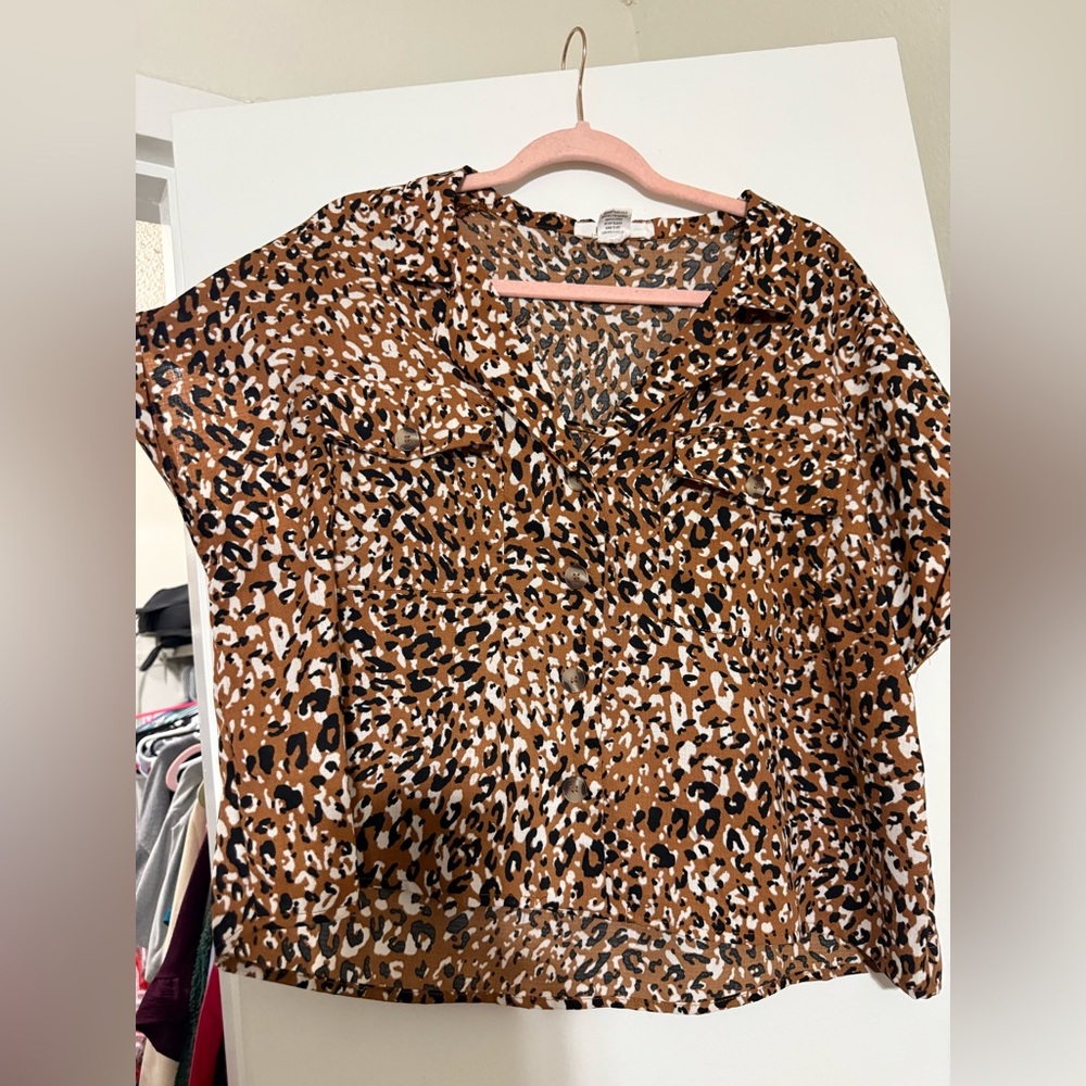 Leopard Print Women's Top